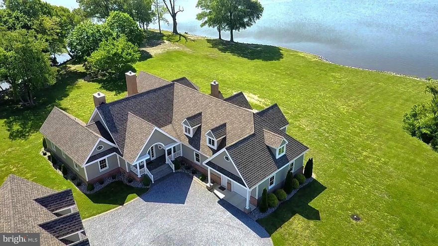 Astounding 270 degree views of prestigious Wye river.  Custom 7000+sqft home w over 700 feet of waterfront.  Pier w deep water, electric, water & boat ramp.  Home features Geothermal heat & water Total renovation 2010 ,Gourmet kitchen w Granite, Traveltine marble flr, & Brazilian Cherry flrs thru out house.  2 master bedrooms, 1st & 2nd flr w outstanding water views. Exquisite quality unmatched!