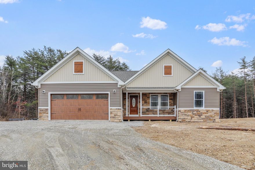 BEAUTIFUL NEW CONSTRUCTION by K&F Construction, recognized as one of the Best Custom Builders in the area. Come and see this beautiful 3-bedroom 2-bath detached home in the town of Berkeley Springs, WV! 
Includes a sunroom and a back deck in a quiet neighborhood, at the end of a cul-de-sac, conveniently located 30 minutes away from Winchester, VA. Come soon to be able to choose your kitchen appliances [*based on a pre-set budget with the option to upgrade*]
Property is centrally located near many local businesses and restaurants,  and minutes away from the CACAPON RESORT STATE PARK and the CACAPON RESORT GOLF COURSE!