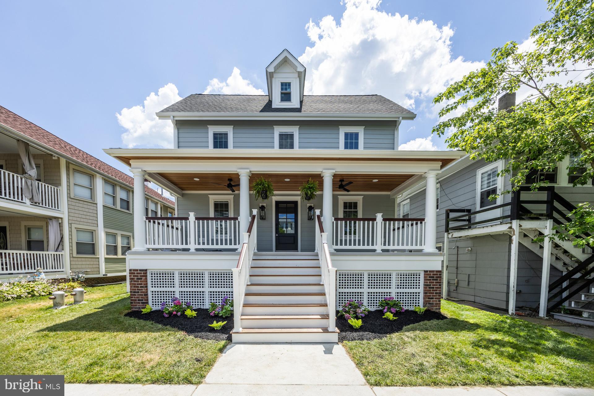 Welcome to 341 Central Ave Duplex (1st Floor & 2nd Floor), Early Summer Completion. New Construction by a Local OC Developer do not let your buyers miss this one! End cap street minimum thru traffic plus one of highest elevations in town. Unique build in an awesome neighborhood. This duplex in the heart of Ocean City, NJ. This multi-family property boasts a generous 3,400 square feet of living space, offering a total of 16 rooms, including 8 spacious bedrooms and 5.5 well-appointed bathrooms. Oversized 40X100 lot!!
Step inside to discover high ceilings and elegant architectural details such as the exterior features high end Hardie Plank siding Inside no expense spared with high efficiency HVAC with a tankless water heater to provide efficiency and cost savings. Solid core doors, insulation in all interior walls, and double party walls between floors help to reduce noise transfer plus built-ins, columns, and crown moldings that add a touch of sophistication. The private entrance leads you into a welcoming foyer, setting the tone for the rest of the home. The formal dining room is perfect for hosting gatherings, while the cozy fireplace adds warmth and charm.
The kitchen is a chef's dream, featuring a gas oven and stove, granite countertops, an island, range, range hood, and refrigerator. The bathrooms offer luxury with double sinks, a primary ensuite, and a soaking tub for ultimate relaxation.
Enjoy the outdoors with a variety of private and common spaces, including a balcony, deck, front yard, patio, porch, and a common courtyard. The property also includes an attached garage with parking, ensuring convenience and must have off street parking.
Additional amenities include central AC, forced air heating, hardwood and tile floors, recessed lighting, and a laundry room with a washer and dryer. Could be a rental machine whole building could return $250k or keep one and rent the other unit to handle expenses.
This duplex offers a perfect blend of modern amenities and classic charm, making it an ideal investment or family home in a vibrant community.