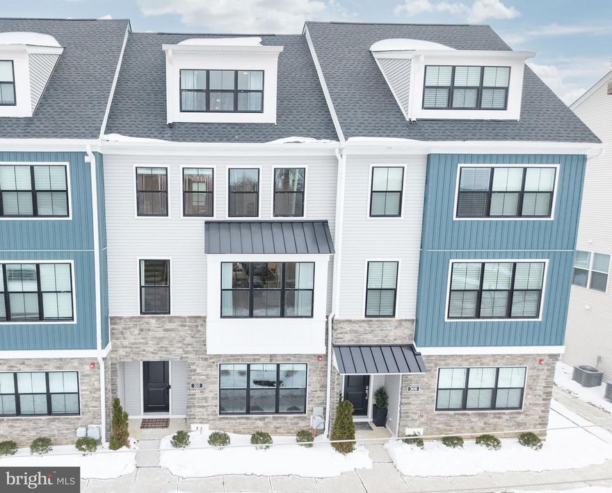 Unrivaled in its many NEW upgrades and CUSTOM enhancements, this “Fuller Elite” model townhome is just 3-yrs young! WALK to downtown historic & trendy West Chester Borough! ENJOY 2,400 sq ft of amazing living spaces including 4 Bedrooms/2.5 Baths! ENTERTAIN on your main level Deck PLUS your fabulous Rooftop Terrace! Welcome home to 310 Star Tavern Lane! Step inside and the main level has a huge Bonus Room --- image Fitness Room, Office, Family Room, more! It includes 3 closets and access into the oversized 2-Car Garage & private driveway. The main level is exquisite with its 9-ft ceilings; engineered hardwood floors; new upscale lighting fixtures; and new custom millwork accents. The open concept design showcases a spectacular chef’s Kitchen: expansive sit-up center island w/new pendant lighting; quartz tops; stainless steel appliances; double wall ovens; 5-burner gas range w/sleek vent hood; white shaker-style cabinetry and soft-touch drawers; glazed subway tile backsplash; and large pantry. The Dining Room features a new stunning glass bubble chandelier; slider doors out to the composite Deck; and WOW! --- a custom designed & built Hospitality Hub w/beverage fridge is perfect as a coffee center or extra space for effortless entertaining. Do not miss the spacious Living Room with its walls of sun-filled windows, plus the Powder Room with all new vanity/sink, trim, mirror, lighting. Upstairs in the Primary Suite you will love the luxurious new upgrades, including hardwood floors; custom multi-drawer/rack wardrobes; and 8.5x8 walk-in-closet with custom organizers. In the Full Bath there is a white dual-sink vanity plus floor-to-ceiling tiled shower with frameless glass door. Down the hall are two more Bedrooms, both with new custom closet organizers; Full Bath with tub & shower combo; and Laundry alcove with extra storage. Upstairs is the flexible Bedroom/bonus space and access out to the Rooftop Terrace. Outside there is a grassy community courtyard & firepit area; dog park; nearby walking trail; extra off-street parking; and walk to shopping, public transport, Hillsdale school, and all the fun restaurants & bars & stores in downtown West Chester! Such an amazing lifestyle and so close to Rtes 202/322/100/30, Main Line, DE, shore points & everywhere you want to be! The home has smart thermostats; efficient dual HVAC with 3 zones; efficient hot water heater; and it is in meticulous condition but as a BONUS includes an AHS ShieldComplete Home Warranty, which is their highest level of coverage & peace-of-mind for you! Low taxes & low HOA fee! Some photos virtually staged. Verification (including sq ft/size/lay-out/more) lies with the consumer.
