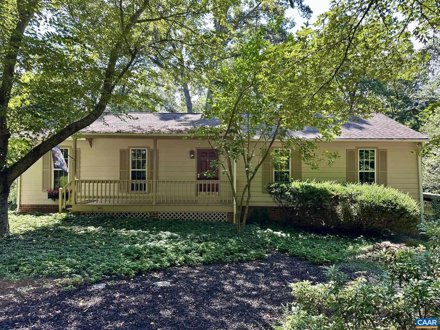 This well maintained, one owner home is ready for a new family.  Three bedrooms, two and a half baths and a finished basement offer plenty of space for living and hobbies. Country charm abounds with a eat in kitchen, fireplace, family room, formal dining room and living room. Enjoy the dappled morning sun and local wildlife on the back deck.  A Fenced back yard with rubber mulch and a low maintenance front yard with mature trees makes this home perfect for enjoying the outside without the work. The finished basement offers plenty of space for hobbies, crafts or extra living space. A large storage room basement and an outdoor shed offer plenty of storage. The whole house generator offers peace of mind during power outages. Close to Crozet, Ivy and Waynesboro. Don't miss this one!