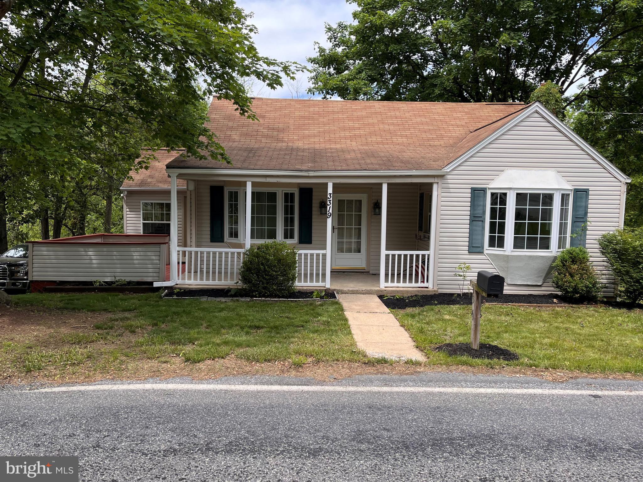 Country location but not too far from the sweet town of Hershey! This home includes all appliances including washer and dryer, a finished walkout basement, a huge deck that overlooks a bubbly stream at the rear of the property and a heated/cooled sun room that could double as a dining room with great natural light. Agent related to Seller.