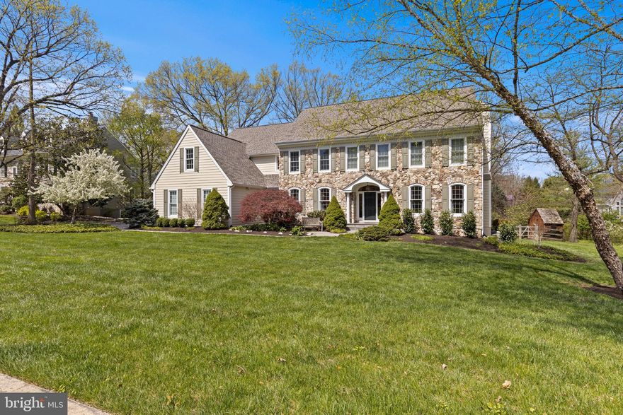 It is a pleasure to present this special home in the popular Treyburn neighborhood in TE School District. Located on one of the best lots in the community, this home is very private and has a gorgeous pool and spa surrounded by bucolic landscaping  - you truly feel like you are at a resort!! This gorgeous 5BR/4 full,2 half bath Louella model has been beautifully updated from top to bottom with no detail or expense spared! With the beautiful stone and cement siding exterior (NO STUCCO),new roof and garage doors and beautiful landscaping and hardscape, this home has stunning curb appeal. Recent improvements by the current owner include a new roof; new garage doors; 2 newly renovated baths on 2nd floor (hall bath and a Jack and Jill bath); adding an expansive new gym in lower level with rubber floor with an adjacent newly added full bath; a new media room in lower level with high tech AV equipment; a new whole house generator; new wood floor on 2nd floor and newly refinished floors on main level; a new pool heater and filter; 2 new sliders and some new windows; a new whole house integrated speaker system; new high end security system with cameras; a new HVAC system and a newly rebuilt patio in back with new outdoor kitchen – the list goes on! All of these improvements along with the 6-7 year old stunning luxury primary bath and high end custom chef’s kitchen added by the previous owner - plus the nice open floor plan, abundance of windows and 9' ceilings - make this a truly special home. The inside of this home is truly impressive, but you will also be wowed by the beauty and serenity of the outdoor living spaces! The gorgeous pool and spa, bucolic landscaping, numerous patios, outdoor kitchen, and deck off the den – surrounded by community open space – provide a serene oasis for your fun and enjoyment. Enter the impressive 2 story entry hall with formal Living room on right with gas fireplace and Dining room on the left.  Beyond the living room is the spacious office with door to private deck. Across the back of the house is the gourmet kitchen featuring stunning custom cabinetry, granite tops, top of the line stainless appliances, Italian tiled backsplash, custom pantry, a large island with breakfast bar for 3, and a spacious breakfast area – all of which are open to the Family room. The family room has a wall of wainscoting with built-ins that fit a large TV, cathedral ceiling and a gas fireplace. Off the kitchen there is a convenient homework/craft/office area that can serve many purposes. Also on the main floor are 2 powder rooms, a newly renovated laundry and back entry/mudroom, and a back staircase. The Primary suite is located in a separate wing on the 2nd floor with tray ceiling, new wood floor, a large closet with custom organizers, and a beautifully renovated luxury master bath that will blow you away! With Italian marble, beautifully tiled floor and shower, a stand-alone tub, and large vanity with 2 sinks and a vanity area - you will never want to leave! Completing the 2nd floor are 2 bedrooms that share a newly renovated Jack and Jill bath with plank tile and pebble shower floor, plus 2 additional bedrooms   one being a suite with a private sitting room (great for in laws or au pair or additional office), and a newly renovated hall bath with plank tile and double vanity. The nicely finished walk-out lower level has the newly added gym with rubber floor and full bath, a new media room, numerous full size windows, a pool table area and separate game area - plus lots of storage! Treyburn is located in the most convenient location in TE Schools being less than 5 minutes to major highways, trains, Lifetime Fitness, Trader Joe’s and King of Prussia Town Center. This is one you won't want to miss!