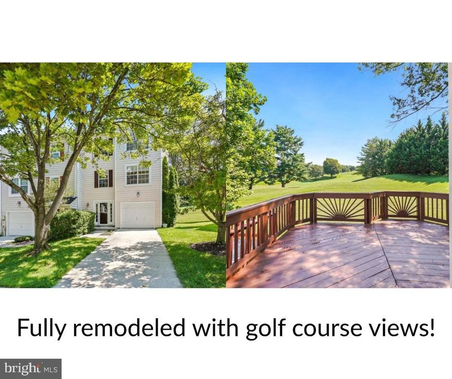 This is a stunning fully renovated townhome with golf course views!  Beautiful new luxury vinyl plank flooring throughout.  Freshly painted.   First level has a large rec room in the back with stunning views.  Fully remodeled kitchen with white cabinets, quartz counters, and stainless steel appliances.  The kitchen has space for a table/casual eat in area.   Huge family room with fireplace and dining area across from the kitchen.  Primary bedroom on the upper level with neutral carpet and own primary bath that is remodeled and ready for move in.  Two other good size secondary bedrooms on the upper level as well with a hall bath.  Enjoy this stunning golf  course community and it is located within minutes to grocery and shopping.  Nothing to do in this one but move in!!