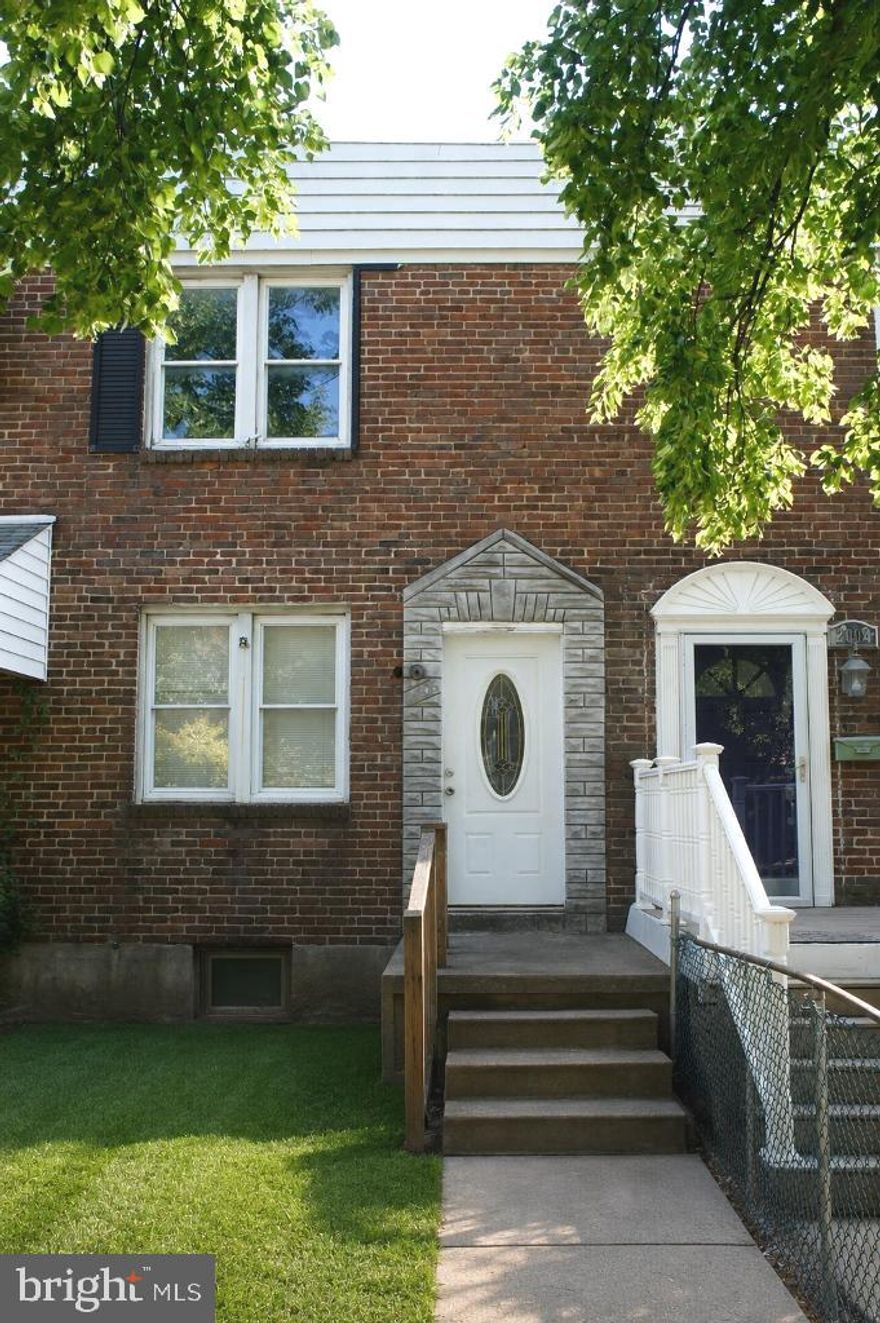 Brick Front Morrell Park Colonial Style Townhouse with lot's of potential for your new place. Traditional floor plan ready for your investment ideas to make it awesome. Located in one of the better spots in the community that backs to open area with parking availability and a fenced lot too. Replacement windows and mostly ready to go for quick updates to make a great new home for you or a smart investment opportunity. Seller selling as is at this price. Come see it today and make a great deal on your new home.