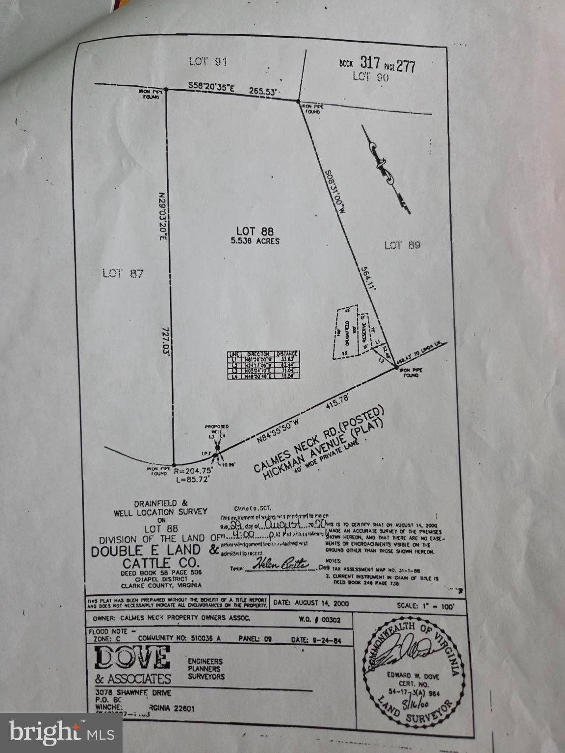 CALMES NECK ESTATES - Land