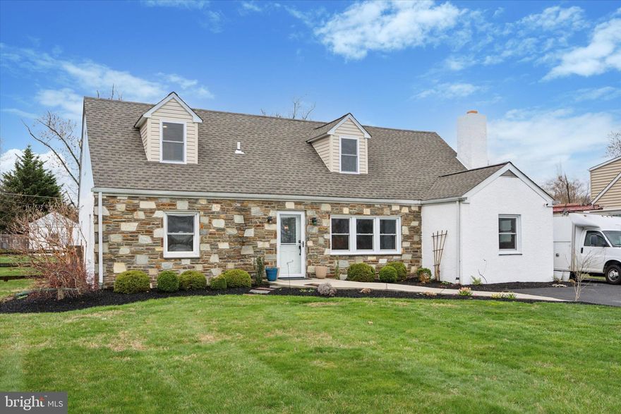 Welcome to this spacious and updated single-family home located in desirable Maple Glen and within the top-rated Upper Dublin School District. With 4 bedrooms and 3 full bathrooms, there’s plenty of room for family, guests, or a flexible lifestyle. Two bedrooms and a full bath are conveniently located on the main level, perfect for multi-generational living or home office needs. The kitchen features granite countertops, stainless steel appliances, and a stylish tile backsplash, flowing seamlessly into the dining area. A barn door under the staircase hides a clever storage space, while a wood-burning fireplace adds warmth and charm to the cozy living room. Just off the kitchen, you’ll love the sunroom—an inviting spot to enjoy your morning coffee or unwind with a book. Step outside from here to a covered patio, ideal for grilling or relaxing in the shade. Upstairs, you'll find a stunning, newly remodeled primary suite complete with a large bedroom, two walk-in closets, a laundry room, and a luxurious en-suite bath with a dual vanity and a glass-enclosed shower. An additional spacious bedroom on this level also includes its own full bathroom, offering privacy and comfort for family or guests. The expansive backyard is perfect for entertaining and everyday enjoyment, featuring a large patio area, fire pit, and ample green space for pets or play. A storage shed keeps tools and equipment neatly tucked away, and a 4-car driveway provides plenty of parking. Other highlights include a new roof, all new windows, a newer well pump, and easy access to Route 309, I-476, I-276, shopping, restaurants, and local amenities. The home is less than a 5 minute drive to Mondauk Commons park, downtown Ambler and SEPTA train station. Don’t miss your chance to enjoy summer cookouts and gatherings in this move-in ready home. Schedule your showing today!