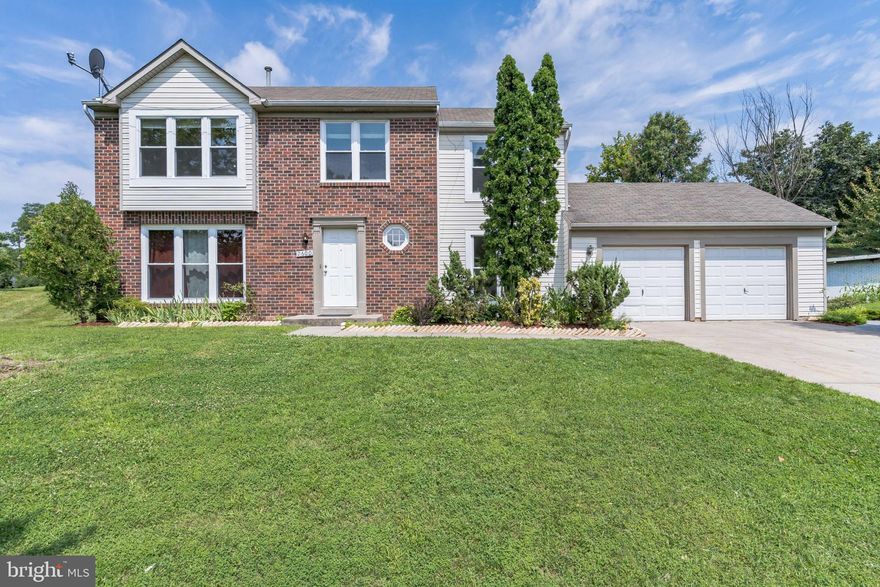 Large corner lot Colonial with oversize2 car garage.  This home is ready to go,  close to University of MD, major highways, walk to bus stop and close to metro stop.  
Upstairs you find 4 large sized bedrooms and 2 full baths.  Main bedroom has vaulted ceiling, bath and double closets. 
 First level features an open kitchen and room for a table for everyday eating, however you also have a separate dining room.  Large family room with corner fireplace for making lasting memories.
Basement has two additional rooms currently used as bedrooms, a full bath and outside entrance.
Having a corner lot gives you added space for outdoor entertaining, with a nice patio for grilling or just enjoying sun sunshine.