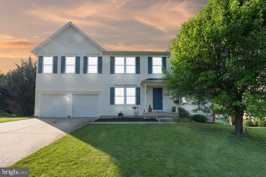 You will definitely think this stately Bel Air home is an ideal place to call home.  Nestled in a neighborhood of gentle hills and manicured lawns, this generous residence has updates and has been lovingly cared for by the owners.  An updated bath and kitchen, a finished basement and huge vaulted primary suite are only some of the benefits of this address.  Each generous sized bedroom has its own walk in closet, but the primary is massive! Bet you won't find many  upstairs lounges in this neighborhood! Perfect for an additional living room, library or play room. The backyard yard is deep, but backs to open space, making it seem even bigger!  Big composite deck is totally maintenance free. Modern marble surround on the cozy fireplace in the living room with new carpet and updated light fixtures throughout help to make this home 100% turn key! HVAC replaced in 2023, and the roof in 2021! Two car garage leads to the main level laundry. And there is an EV charger for you already! Tons of storage space in the basement for all of your seasonal decor and whatever else you need to store, and space for a gym too! Give this home a tour and you will be glad you did! This is one that you don't want to miss!