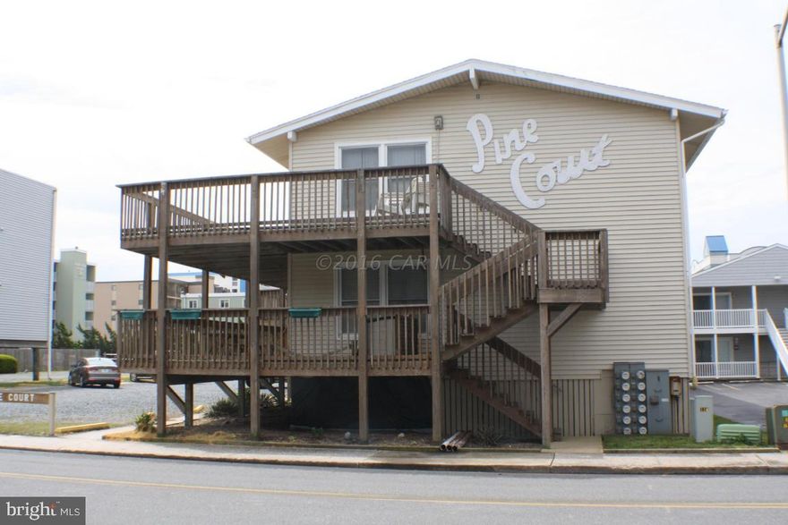 Great value for 3 bedroom ocean block property.  Owner financing at 2% interest!  Sample terms: 20% dwn, 2%, 15 years. Monthly P&I. No balloon!  New 6x11 private storage room with concrete floor.  Newer (2yr+-) heat pump.  Low condo fee includes hot water and free laundry room on ground floor. Rented through Coldwell Banker @ $1350 during prime weeks.