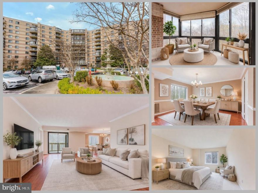 Priced to sell and move quickly—this is the opportunity buyers have been waiting for in The Rotonda!
Welcome to this spacious and beautifully maintained 2-bedroom, 2-bath condo offering over 1,200 square feet of comfortable living in one of McLean’s most sought-after gated communities. Located on the 3rd floor, this home is filled with natural light and offers a versatile layout perfect for everyday living and entertaining.
One of the standout features is the enclosed balcony with glass panels, creating an extended living space that can be enjoyed year-round—perfect as a sunroom, home office, or relaxing retreat.
The generous floor plan includes two well-sized bedrooms and two full baths, offering both privacy and flexibility. The home also includes one assigned garage parking space, adding convenience and value.
Even better—all utilities are included in the condo fee, providing simplified living and exceptional value in today’s market.
Residents of The Rotonda enjoy access to an unmatched array of resort-style amenities, including indoor and outdoor pools, fitness center, tennis courts, walking trails, playgrounds, a community center, and beautifully landscaped grounds within a gated community with 24-hour security.
Ideally located just minutes from Tysons Corner, the Silver Line Metro, major commuter routes, shopping, dining, and entertainment, this home offers both convenience and lifestyle.
With its aggressive pricing, prime location, and incredible amenities, this is a rare chance to own in The Rotonda—don’t miss it before it’s gone.