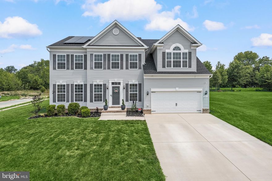 This elegant four-bedroom home is situated on a quiet street in the desirable Agricopia neighborhood, tucked away on a pristine 0.38-acre corner lot, offering a sense of tranquility and privacy. Built in 2020, the home features over 4,000 square feet of exceptional living space, designed with opulence in mind. Upon entering the home, you are welcomed by an inviting foyer. A neutral color theme, complemented by wainscoting, chair railing, and crown molding that add a touch of elegance. The living and dining rooms provide ample space for entertaining guests and hosting gatherings, ensuring that every occasion is memorable. The gourmet chef's kitchen is a culinary haven, fully equipped with granite countertops, an accent tile backsplash, 42" cabinets, a storage pantry, and an island with a breakfast bar; it offers both functionality and style. The stainless steel appliances and breakfast nook make it easy to prepare meals and enjoy casual dining. The open concept design seamlessly connects the kitchen to the expansive family room. Here, you can relax and unwind by the gas fireplace. Convenience is key, with a half bathroom and a laundry room that provides direct access to the two-car garage, making everyday tasks a breeze. Moving upstairs, you will find the spacious primary bedroom suite, a true retreat within the home. It boasts two walk-in closets and a sitting room with a cathedral ceiling, which can serve as a peaceful lounge area or a dedicated office space. The luxurious private bathroom is a sanctuary in itself, featuring a soaking tub, a glass-enclosed walk-in shower, and a dual sink vanity. The upper level also includes three additional bedrooms that share a second full bathroom. The lower level is versatile and adaptable to your needs, featuring a den and a recreation room, providing ample space for various activities and hobbies. Additionally, there are two bonus rooms, and a full bath, making it an ideal space for a bedroom and home theater. A rough-in for a custom home bar area. The outdoor spaces of this property are equally impressive. The screened porch offers a serene setting to enjoy the outdoors, while the deck provides an ideal space for alfresco dining and entertaining. The fully-fenced backyard ensures privacy and security, while a smokeless fire pit creates a cozy atmosphere for gatherings. Equipped with leased solar panels and dual-zoned heating and cooling systems that further enhance comfort and energy efficiency. Two car garage with epoxy flooring.