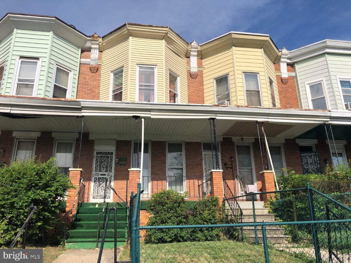 Perfect for first time home buyers or good turn key investment property in the well established neighborhood of Rosemont in Baltimore City, Maryland! This porchfront home has spacious room sizes, carpet floors, separate dining room, nice sized eat-in kitchen and large fenced rear yard. The full basement can be used as added storage or finish off for more living space. Convenient location - near schools, shopping and parks. Easy access too major roadways.