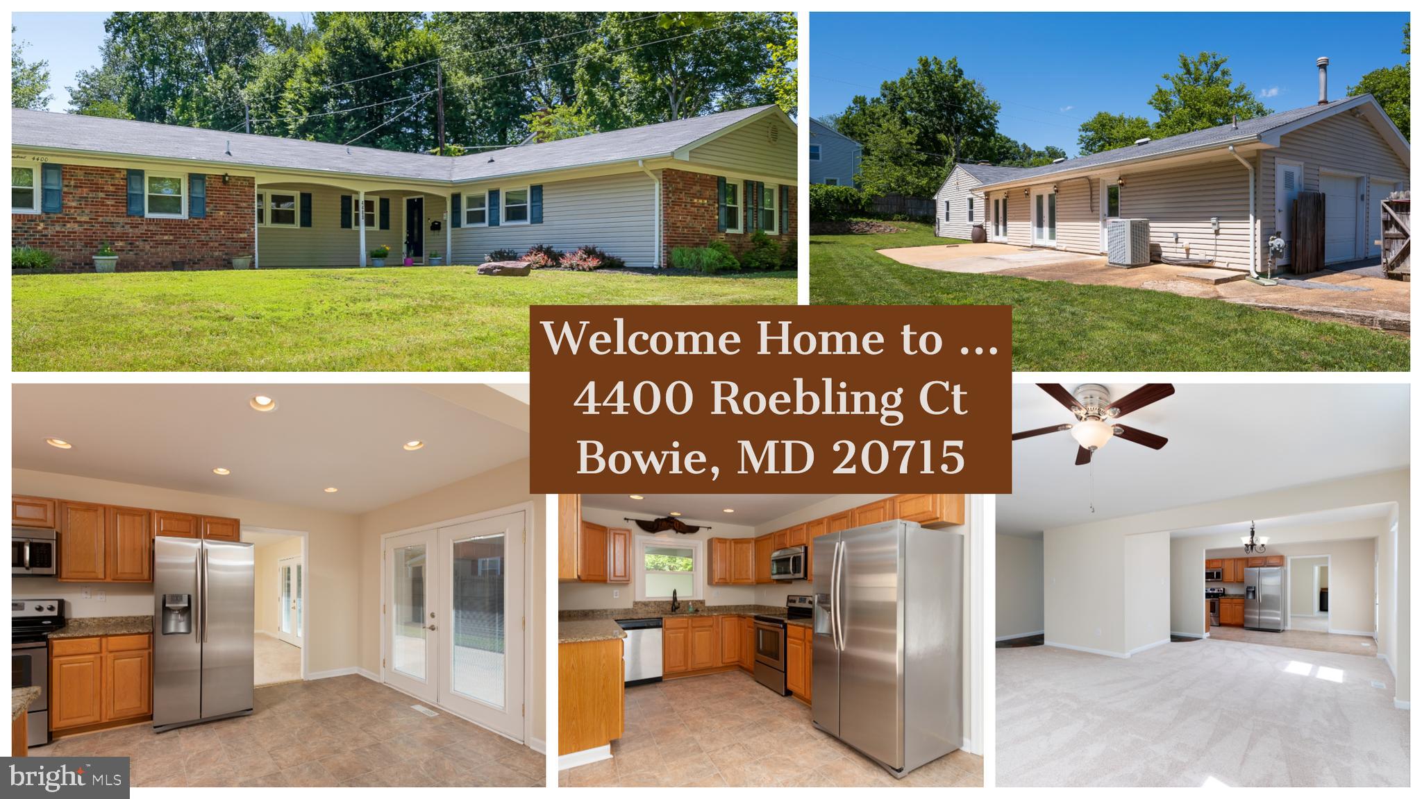 If your buyers only want to unpack, here's the house for them! Bowie Devon rancher with extra half-bath off family room. So many upgrades: vinyl siding; newer windows; 4-yr old roof; 2-yr old water heater & washer & dryer; entire home freshly painted, all new carpet; updated kitchen with granite countertops, stainless appliances, new flooring, built-in microwave, recessed lights; 4-yr old roof, 2-yr old water heater, 2-yr old washer & dryer; updated bathrooms and windows; extra insulation; French doors with interior blinds; ceiling fans; nest thermostat; Ring door bell; 2-car garage w/4 remotes; shed; fenced back yard; tasteful landscaping; no HOA, no front-foot fee. Close to schools, shopping centers, BWI, Ft. Meade, Joint Base Andrews, Capital Beltway, Metro station, comfortable drive into DC. You'll love it!