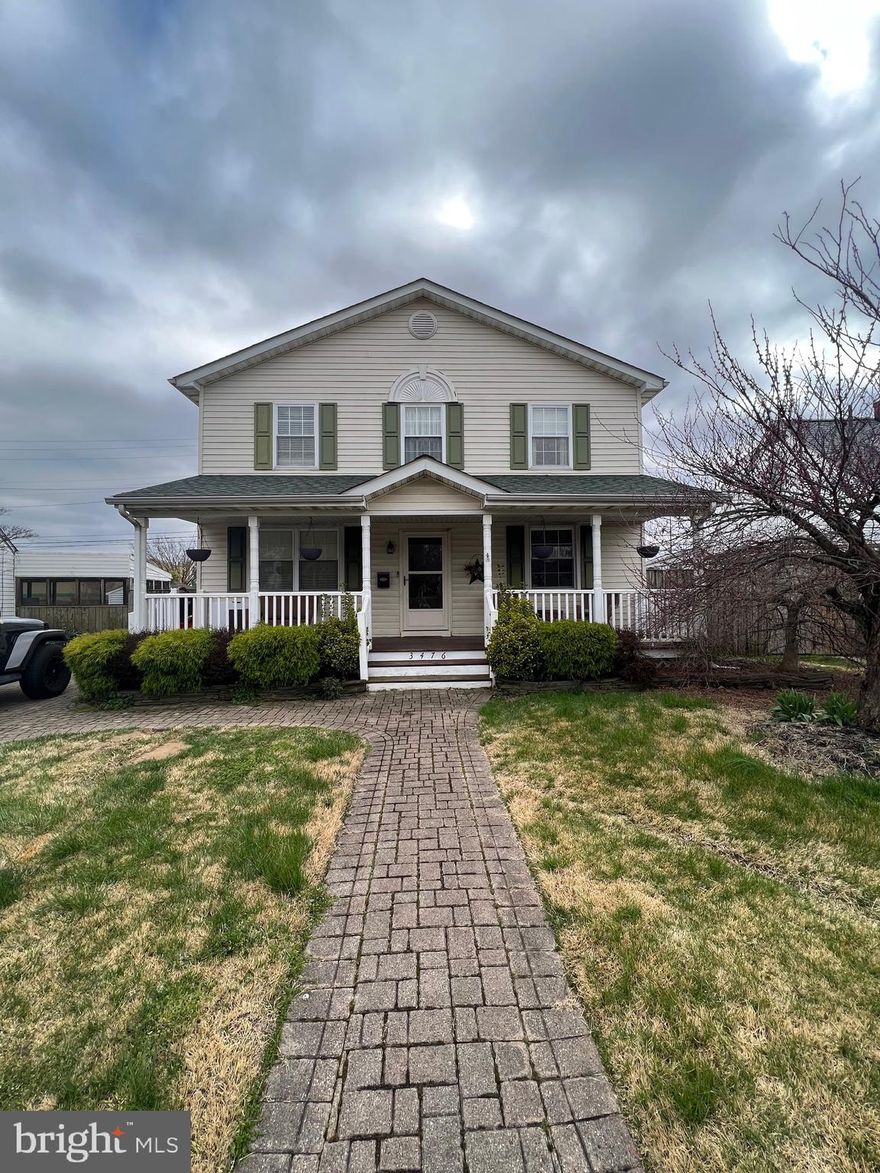 Price Reduced!! So close to so much, this Bright and Open, 3 bedroom, 2 bath Colonial offers plenty of room to spread out indoors or outside! Entering into the living room, the line of sight reaches to the back of the house, with lots of windows making for a bright, sunny space.  Turn toward the kitchen to find ample cabinetry for storage,  plenty of counterspace of granite and wood and separate table space surrounded by windows. Step down into the family room with vaulted ceiling, a beautiful fireplace and mantel as a focal point and slider to the back deck. Make the upstairs of this home your private oasis with  a primary suite suited for total relaxation. The large bedroom is situated at the back of the house, has many windows and a raised ceiling, adding to the open feeling. The bathroom is spacious with separate shower and soaking tub, skylight and double bowl sinks. There are 2 additional bright bedrooms and an airy center hall. Out back, a fully fenced, level, private rear yard offers great space for entertaining or play time and comes with a shed, a chicken coop, a koi pond with waterfall and fish, a firepit, stone patio, evergreens for year round foliage, plenty of space for gardening, a remote controlled retractable awning for shade and a gate to the back street.  This home also has an amazing front porch for enjoying any time of day that will accommodate a table and chairs and multiple rocking chairs and/or a large furniture configuration. All of this plus a pavers driveway and sidewalk, a Trane HVAC system (6/2018), a separate main level laundry room, vinyl plank flooring and close proximity to shopping, dining and commuter routes. Schedule your appointment today!