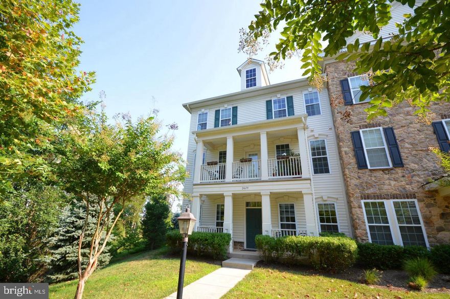 Must-see, sparkling, end-unit townhome nestled in Aldie! Meal prepping just got easier in the gourmet kitchen complete with maple cabinets, upgraded appliances, and tile floors. Stunning hardwood floors in the living and dining areas - great for hosting! Even spend time out on the large balcony that gets 8 hours of sunshine per day and is private/backs to trees! The spacious master suite is the perfect spot to relax after a long day. It is complete with a sitting area, walk-in closet, and luxury bath with walk-in shower, soaking tub, and dual sinks. Great location within the community; the wooded common area offers additional privacy! Tons of amenities including sport courts, a pool, exercise room, walking paths, and playgrounds! Plenty of visitor parking available.