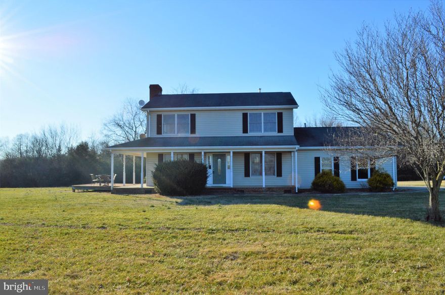 Lovely, well built, custom home with 3 bedrooms 2.5 baths. Wraparound  porch and deck perfect for peace and relaxation on just over 4 acres of beautiful pastoral views! Located just over 5 miles to Downtown Culpeper. Home includes hardwood floors throughout, kitchen with stainless steel appliances and island. Separate dining room and  room family with cozy stone fireplace. Attached 2 car garage and storage shed! Photos from 2015. CURRENTLY TENANT OCCUPIED. SHOWN BY APPOINTMENT ONLY.
