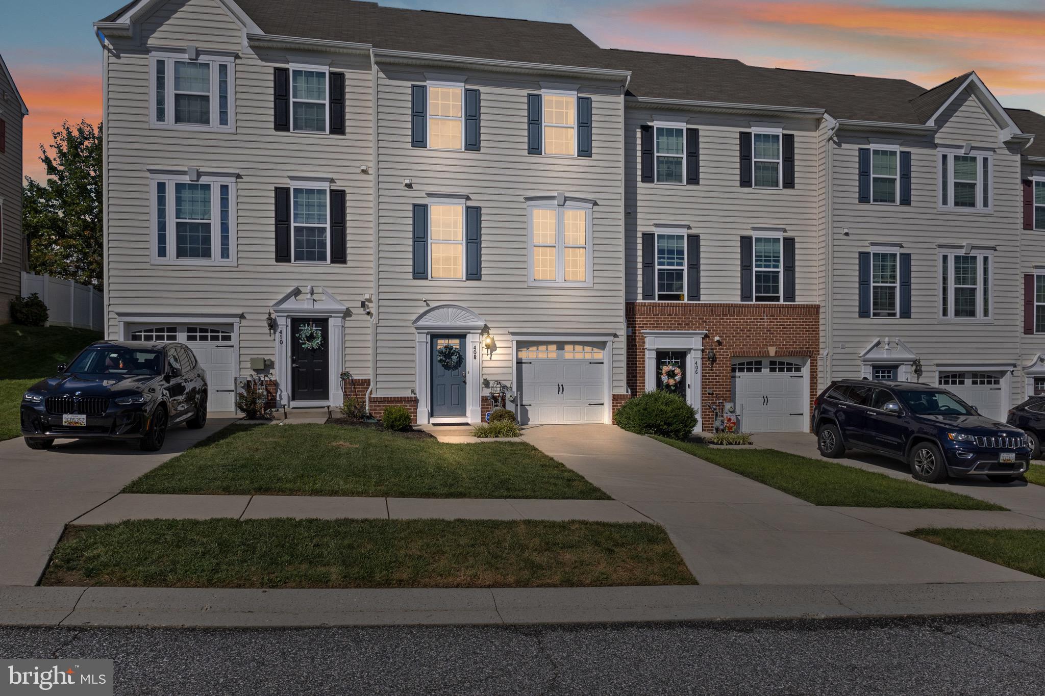 Welcome to this beautifully maintained townhome in the sought-after Monmouth Meadows community! Built in 2014 and lovingly cared for by the original owners, this 3-bedroom, 2.5-bath, 1,900 sq. ft home with a one-car garage is truly move-in ready. The open-concept main level features gleaming hardwood floors and abundant natural light. The spacious kitchen boasts granite countertops, a large island, and a breakfast bar peninsula with additional seating—perfect for cooking and entertaining. It flows seamlessly to the dining area and a low-maintenance Trex deck, extending your indoor living outdoors. Upstairs, the large primary suite offers a serene retreat, complete with en-suite bath with dual vanities and a walk-in shower, and a walk-in closet. Two additional bedrooms, a full hall bath, and a convenient upper-level laundry complete this floor. The finished lower level provides a versatile recreation room with access to the garage and driveway. Every detail has been thoughtfully prepared: custom molding, upgraded light fixtures, fresh paint, professionally cleaned ducts, and exterior power washing—so all you need to do is move in and enjoy. The community amenities include an outdoor pool, clubhouse with party room and gym, and a playground. Conveniently located near I‑95, Route 40, shopping, dining, and commuter routes, this home offers both comfort and convenience at a fantastic value.
