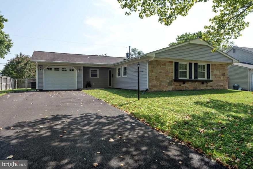 Back on the Market! Don't miss out on this beautiful one-level ranch style home in the heart of Bowie. Inviting family room addition with a wood-burning brick fireplace. Three bedrooms, two full bathrooms with an open and spacious dining and living area. Updated hall bathroom with newly installed ceramic tile flooring. Eat-in kitchen with granite countertops and stainless steel appliances. Luxury vinyl flooring throughout main living areas.  Amazing fenced-in backyard with newly built shed. Well manicured lawn with newly installed vinyl siding. You will love this well maintained home situated on a quiet and pleasant street.