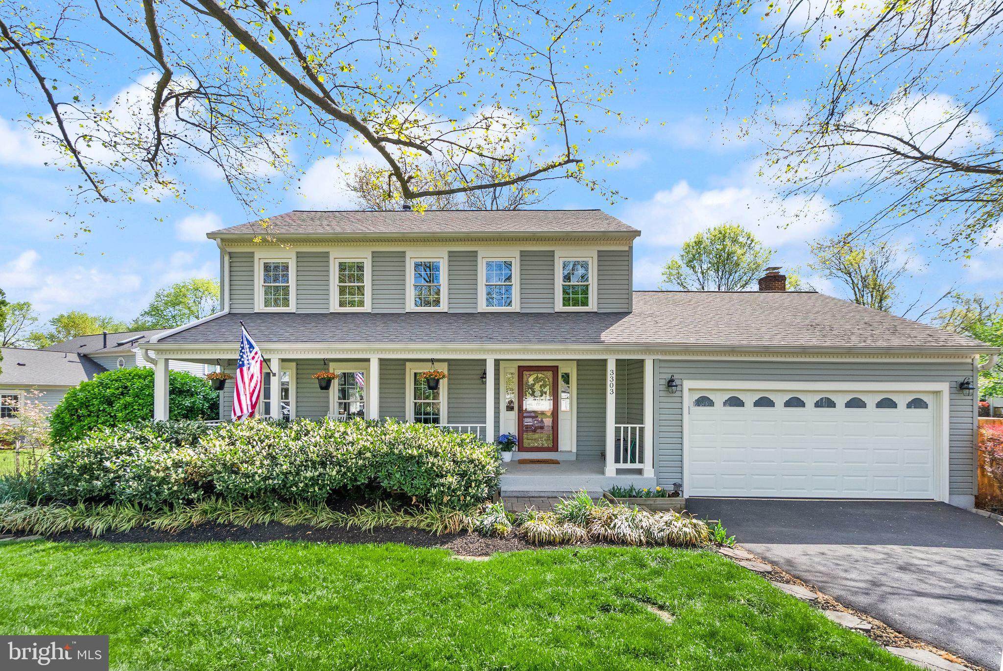 *Open House cancelled house under contract* Beautifully maintained and thoughtfully updated, this four-bedroom, two-and-a-half-bath residence is tucked at the end of a quiet cul-de-sac in the sought-after Franklin Farm community. Set on a landscaped lot with mature plantings and a welcoming front porch, the home offers both privacy and charm.
Inside, hardwood floors span the main level, beginning in the foyer with immediate access to the garage with EV charging outlet and front hall closet. To the left, the dining room provides ample space for formal entertaining and flows seamlessly into a sitting room—an ideal spot for conversation or quiet retreat.
The remodeled kitchen (2022) features crisp white cabinetry, quartz countertops, stainless steel appliances, a deep basin sink, pull-out pantry and breakfast area. Adjacent to the kitchen, the family room is anchored by a gas fireplace, creating a warm and inviting setting for movie nights or relaxed evenings at home.
A highlight of the main level is the expansive sunroom, wrapped in windows and filled with natural light. It opens to a deck and patio—perfect for outdoor dining, grilling, or unwinding at the end of the day. A powder room with stunning new wall coverings completes the main level.
The spacious primary suite includes large windows, and a renovated en suite bath. One of the secondary bedrooms connects directly to the primary, offering multiple options, including bedroom, sitting room, home office, or future walk-in closet. The remaining bedrooms share a renovated hall bath and the home has been freshly painted with new carpet and updated lighting throughout.
The finished lower level offers a versatile recreation area with wet bar and built-in shelving, second bonus space serving as another den, and additional utility room with generous storage and laundry.
This property combines comfort, style, and function in a well-established neighborhood with strong community amenities and events. Established in 1980 and comprising 850 acres, available to Franklin Farm residents are 13 miles of trails, 6 fishing ponds, 6 tennis courts, 2 swimming pools (accessible with the opt-in purchase of an annual membership), 14 tot lots, 3 multi-purpose courts, and 180 acres of open space.