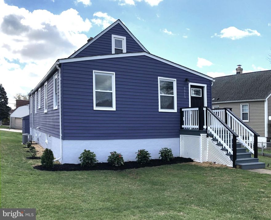 This traditional Cape Cod dwelling gives you a welcome space, providing approximately 1,650 sq. ft. of the Living Space well-planned design, defined by use. House has been updated to adapt well to everyday family life. 
Upon entering one will appreciate the natural flow. The Living Area opens to the Kitchen and to the Dining. The white and dark blue cabinets with white quartz counter top are complimented by stainless steel appliances. Gorgeous blue slab back splash looks like an piece of art itself . The upscale wood cabinetry has plenty of storage space. Details like oversized tile backsplash and Kitchen hardware demonstrate the taste and pride of your future ownership.  
Sparrow Point area is well developed and dining out at one of many nearby restaurants is not a problem.  There is a plenty of the back yard space to create your own organic garden and even add a new pool as many of your neighbors did.
The ambience has to be experienced to be appreciated. This home is light and airy, with generously-sized rooms and an extra window count to bring in additional light. A small foyer leads to the privacy of the sleeping area – two Bedrooms. One more Bedroom on Main level has its own bath as well as on the Upper Level. The Lower Level is fully insulated and heated and easily can be converted into additional Living Space. 

Dear Potential Buyers, please note: 
Whole renovation work, electrical, HVAC and plumbing, were performed by licensed professionals. 
With this house you are receiving new roof, new energy efficient windows, new hardwood flooring through entire main floor, wall to wall carpet for the Upper level, all your mechanical units are new, new plumbing and electrical work, luxury kitchen with new appliances by Samsung and quartz counter tops, plenty of recessed light fixtures and too many renovation highlights to name. 
 
Fully renovated property priced much less than average price per sq. ft. in this unique enclave neighborhood. Sparrow Point Located on peninsula with own Baltimore history and on a limited land to have the any future development. Huge chunk of the land dedicated to North Point State Park with the rich natural resources, beautiful beaches and a doggy swimming beach!
It is rare to find such property within a 20 min. drive from the established area of Charm City with the plethora of dining options, shopping, the outside activities or work places.  Commuters will appreciate the close proximity of major transport arteries of Baltimore. If you crave a break from the stresses of life, you can go for a nature walk on a trail in North Point State park or dine at water front restaurants on Miller Island.
There is too much in this wonderful home to describe… Just come to see, and call me if you have any questions.