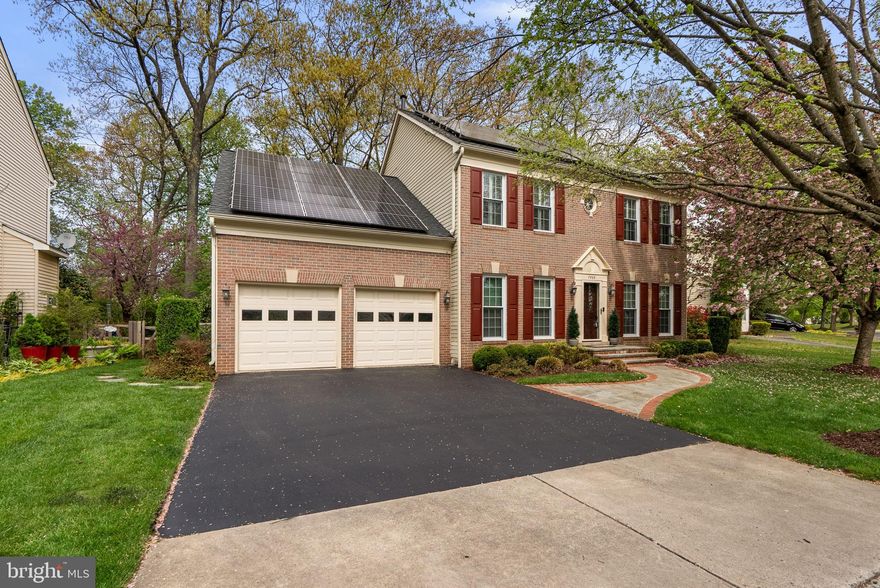 3440 square feet single family Colonial with  4 bedrooms and  2.5-bath,   in the Eastgate /Hickory Grove, Montgomery Village, Maryland .  Newer 40 year architectural shingled roof with solar panels which provides for LOW electric bills and even some credits in certain months!  New Energy Efficient Windows with transferrable warranty!  Updated HVAC and hot water heater.....Three updated and renovated baths!... Hardwood floors on first and second floors with hardwood risers and stairs... Professionally landscaped with brick and slate porch, beautiful private screened gazebo, with rear fenced yard!...   Freshly painted and move in ready!  Transferable warranty....  Equidistant to Washington D.C., Baltimore and Fredrick, Maryland via route 270, route 200 (the ICC), route 70 .... Beginning with the 2027-28 school year,  schools will be Laytonsville  Elementary, Hallie Wells  Middle School and Damascus High School Please confirm with MCPS (Montgomery County Public Schools)...Enjoy everything  Laytonsville has to offer, including,  Laytonsville Public Golf Course, Blue Mash Golf Course, Montgomery Country Club, The  Montgomery County Historic Agricultural Farm,  Lone Oak Farm and Brewery,  Waradeca Farm,  local biking and horse trails,  (All of the above features are less then 3 miles away,  In the Montgomery Village community itself, there are  multiple pools, tennis and pickleball courts, playgrounds, walking trails, lake views and boating,  See disclosures for incredible savings on electric bills,  also disclosures on new windows with warranty,  a very well maintained energy efficient home indeed!
