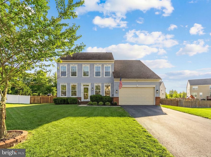 Experience the perfect blend of sophisticated design and modern energy at 116 Aldie Burn Court. Nestled within a quiet cul-de-sac on one of the largest lots in the highly sought-after Wakeland Manor community, this home has been transformed by a series of thoughtful, high-end upgrades that pair contemporary aesthetics with total peace of mind. Every detail has been curated with care, from the brand-new roof, HVAC, and hot water heater to the tasteful, polished finishes throughout. The main level is designed for both comfort and productivity, featuring a bright living room, a formal dining room, and a private office/den—ideal for remote work or a playroom. The gourmet kitchen is a true showpiece, centered by a massive island with butcher block counters, high-end stainless steel appliances, and a contemporary backsplash, all opening into a large, inviting family room. This level is completed by an updated half-bath with custom shiplap walls and a large laundry room for ultimate convenience. The upper level is anchored by an expansive primary retreat designed to be your personal sanctuary. Large, expansive windows fill the room with light, while elegant French doors provide a grand entrance to this serene space. The spa-like ensuite bath offers a true escape, where you can unwind in the deep soaking tub or enjoy the convenience of double sinks and a walk-in closet. Three additional generously-sized bedrooms provide flexible space for family or guests, supported by another full bath. The finished basement is an entertainer's dream, featuring a large game room and a truly unique surprise: a hidden bookshelf door that slides open to reveal a private speakeasy-style room. This incredible bar area, crafted from authentic barrels, offers an exclusive atmosphere you won't find anywhere else. Also located on this level is an additional bonus room and a full bathroom, providing the perfect setup for guests, a hobby space, or a home gym. Step outside to your expansive, fully fenced-in backyard, a secure and private retreat featuring a spacious patio perfectly suited for weekend BBQs and outdoor gatherings. Beyond your property line, the Wakeland Manor lifestyle awaits. This active and vibrant community offers a premier suite of amenities, including a sparkling outdoor pool, a clubhouse, tennis and basketball courts, multiple playgrounds, and scenic jogging and walking paths. Situated just minutes from major commuter routes, this home offers custom luxury and incredible space in one of Stephens City’s most happening communities.