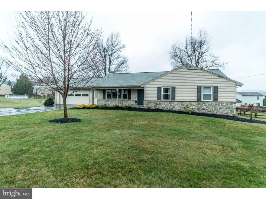 Enjoy this 4 bedroom, 2 full bath Ranch home on a .56 acre level lot with a partially fenced yard. Living room with wood fireplace and a nice dining area. Basement measures 1,410 SqFt. with an outside exit and a 2 car attached garage.