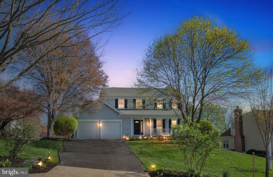 Beautiful 4 bedroom, 2.5 bathroom, with 2-car garage home has been updated and maintained by the original owners. A delightful front porch greets you as you come up to the house. The main level has a traditional floor plan with formal living and dining room. The heart of the home is the gourmet eat-in kitchen with updated stainless steel appliances, countertops, island and work station. Step through the French doors onto the oversized deck with beautiful views of the back yard. Owners have enjoyed the above ground pool that conveys. A cozy family room with wood burning fireplace is a favorite spot for gatherings. On the upper level, the large primary bedroom has a newly renovated en-suite with oversized shower, double vanity, and a walk in closet. Three large bedrooms and a second full bathroom complete this level. One of the bedrooms currently serves as a home office. On the lower level, a large rec room with walkout to the back yard will delight everyone, whether looking to watch a game, exercise, or entertain. 1-year home warranty!