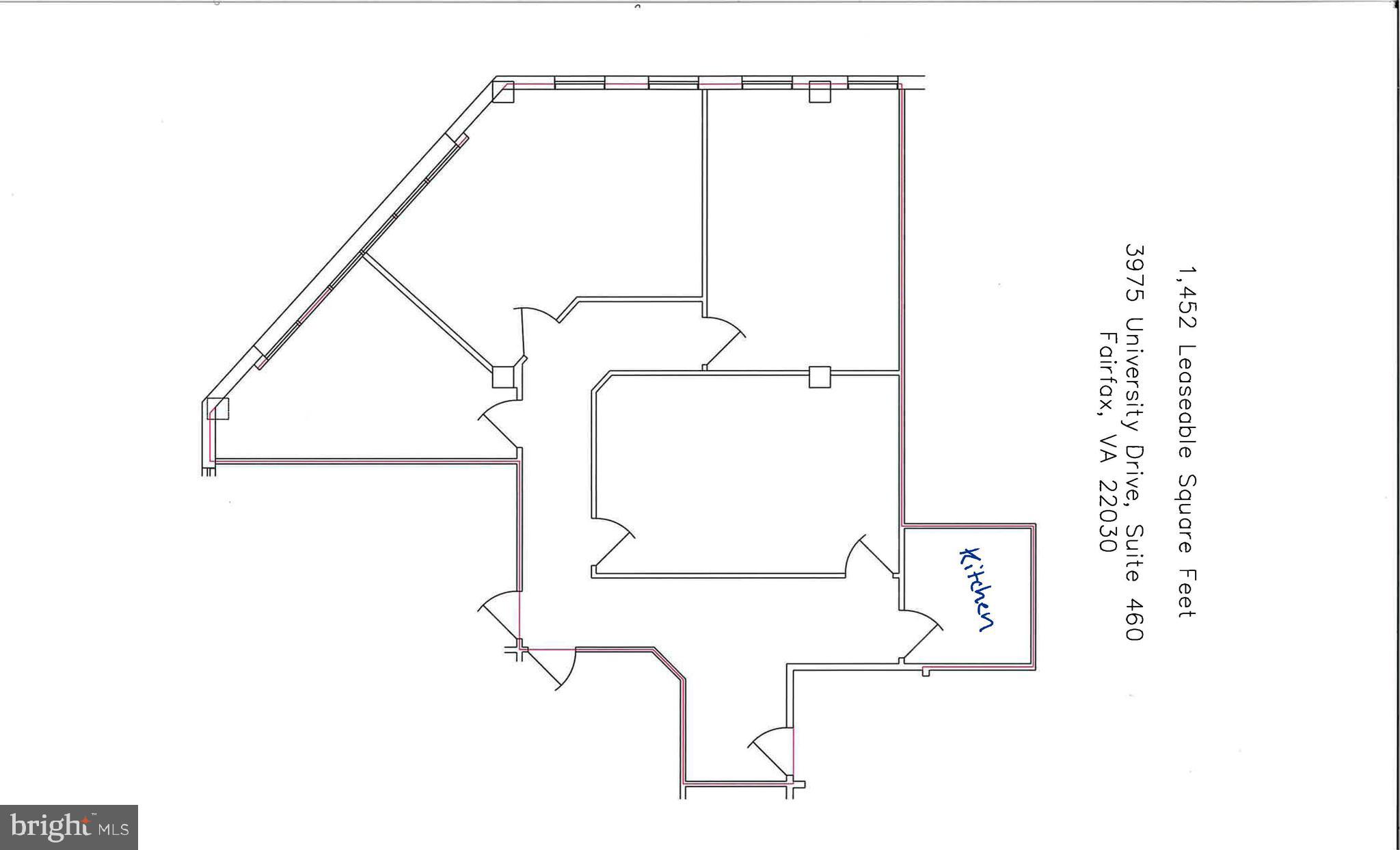 Suite 460 consists of 1,452 square feet. Next to new library and all the Fairfax City shops and restaurants. Full Service Lease includes utilities and daily (M-F) cleaning. Property Management office on-site. Parking ratio is 3.4 spaces per 1,000 SF leased.