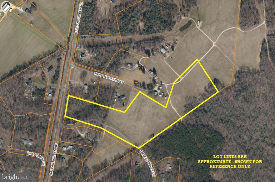20.041 Acres +/- Vacant Tract of Land located at 14951 Hardship Farm Place, Waldorf, MD. Zoned AC - Agricultural Conservation. There are currently no recorded perc tests or attempted perc tests. Recorded 50' ROW for both Hardship Farm Place and Grace Keller Drive, separately. Grace Keller Drive can be relocated into the Deeded ROW for development. Tract is located within Septic Tier 3.