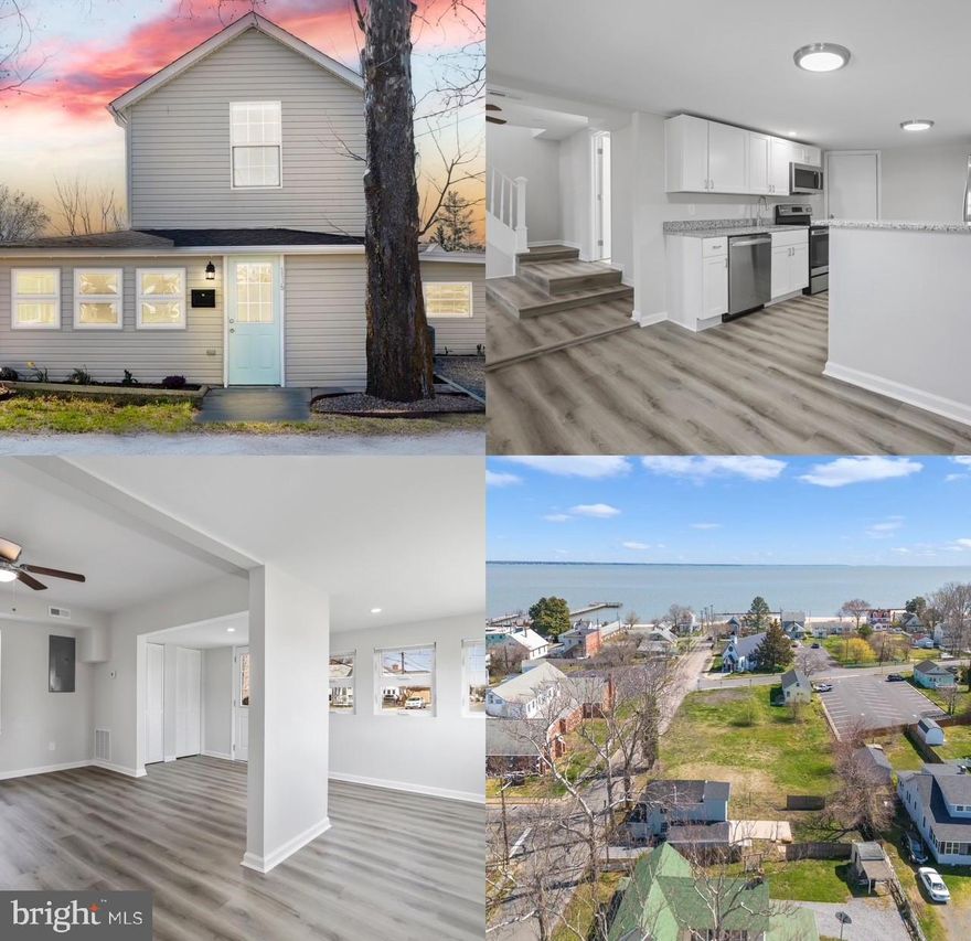 Welcome to your new beach home, 116 Boundary on the "Point" in Colonial Beach! Located just a short distance from the town pier, public beach, boardwalk and numerous restaurants! This home is completely remodeled and is ready for you to fall in love with. All new appliances,  flooring, HVAC, granite counter tops, paint, cabinetry, ...the list goes on and on.  All ready for you to enjoy! Walk or golf cart to the beach, Muse Pizzeria & Arcade, Circa 1892, Orchid Thai Cuisine, Dockside, High Tides and many other amenities! Enjoy a large cement patio out back for entertaining while taking in  views of Potomac.  This home is perfect for first time home buyers or a vacation home! LOCATION is key! Multiple water views with this property. Come enjoy all the amenities Colonial Beach living has to offer!