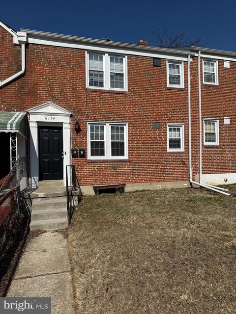Townhouse For Sale - 6114 Macbeth Drive<br/> BALTIMORE, MD 21239