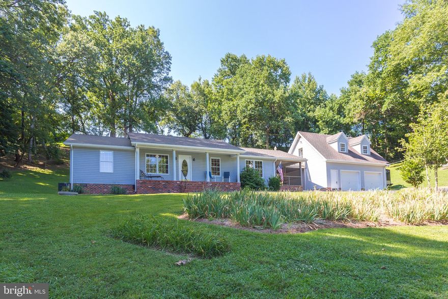 Beautiful home on 2.25 acres on a culdesac with incredible views of the Potomac River offering privacy yet walking distance to the Stratford Harbour beach, playgrounds, pool, clubhouse , boat ramp on on 100+ acre Lake Independence and marina with boat ramp and boat slips for rent on the Potomac River*Hardwood floors and fresh paint on main level*Updated kitchen with stainless appliances including double oven and tile backsplash with custom cabinetry*Master suite features walk in closet and nice master bath*Formal living and dining room as well as a separate den*Main level also features 2 additional bedrooms and 2nd full bath*Nice porch with ceiling fan is perfect for entertaining*Oversized 2 car garage features an apartment above with recently updated bedroom and 3rd full bath that can be rented separately*Recent updates include new water heaters (2023), new HVAC (2017), roof and gutters (2018) and ceramic tile in the bathrooms (2016)*Enjoy the park like backyard with large fire pit and  incredible river views*Home is on 3 lots total and has an additional drain field permit so future growth or dividing the lots is possible*