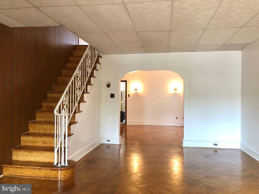 Well maintenance three bedroom row home, 1.5 baths, located on a quiet block in Mayfair neighborhood. Huge living room, dining room, updated ceramic tiles in the kitchen.  Hot water heater just replaced in 2/2025. The house is walking distance to public and private school, supermarket and Roosevelt Mall. It also easy exit to I-95. Tenant occupied, great tenants, rent can be increased if buyers want to keep tenants.