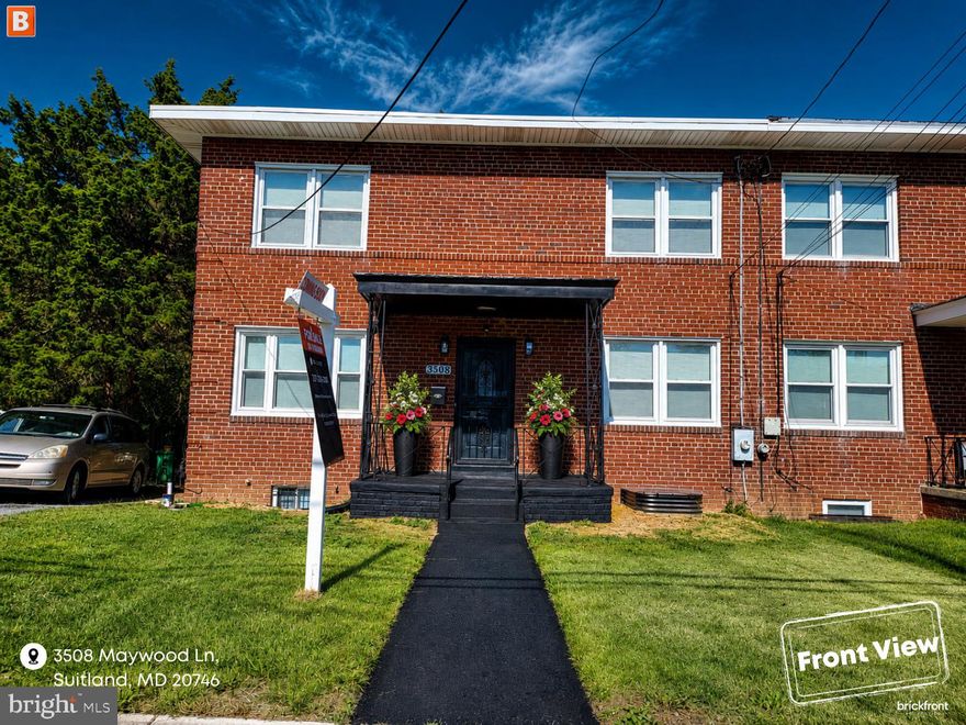 3508 Maywood Lane in Suitland, Maryland, is the fully renovated home buyers have been waiting for.
This 4-bedroom, 2.5-bath beauty offers modern finishes, comfortable living space, and a move-in-ready feel from the moment you walk in. The location is a major win, just a short walk to Suitland Metro Station with quick access to Washington, DC, shopping, dining, and commuter routes. Homes with this level of renovation and Metro convenience are hard to find. Schedule your showing today and make your offer before it's gone.