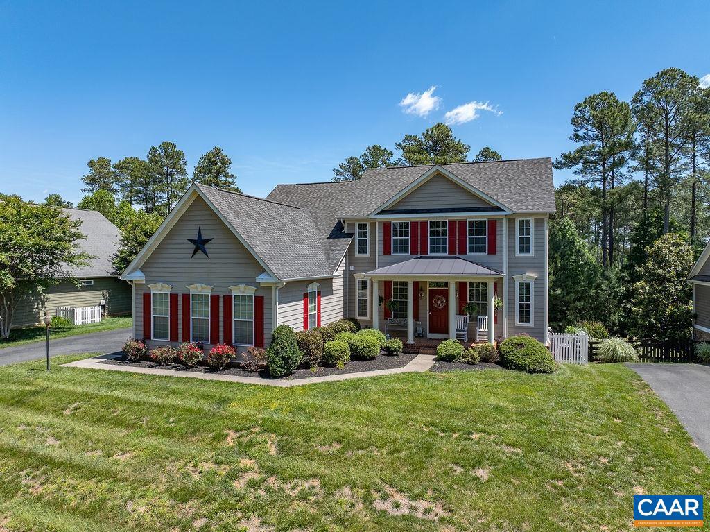 OPEN HOUSE Saturday, August 9th from 11:00 to 1:00.......This pristine home seamlessly blends elegance with modern amenities, offering unbeatable space and comfort. From the moment you enter the impressive two-story foyer featuring cascading waterfall stairs, you?ll feel the sophistication that defines this residence. The oversized kitchen is complete with a large center island and a sun-drenched bonus room?perfect for casual gatherings or quiet mornings. The open-concept floor plan flows effortlessly into a living room adorned with a wall of windows, showcasing the beautiful new Trex deck and railings. Step outside to a stamped concrete patio and fire pit, ideal for entertaining or relaxing under the stars. Upstairs, double entry doors lead to a luxurious Primary Suite offering both space and serenity. The second-floor HVAC system was installed in 2024 for enhanced comfort, while the entire interior was freshly painted and new garage doors installed. The finished basement offers limitless potential-whether for a home gym, studio, or additional living space?and includes a dedicated home theater with built-in surround sound. Outdoors, enjoy a private, fenced backyard. Seasonal golf course view.,Fireplace in Living Room