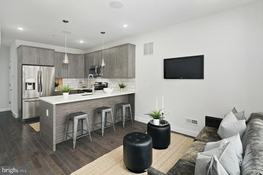 *Available now*

Don’t miss this beautiful and contemporary 3 bedroom, 2.5 bathroom condo in the highly desirable Ludlow neighborhood of Philadelphia! Primary features include central AC, in unit laundry, a private patio space, front door video intercom, and plenty of living space to make for a fantastic living arrangement! The kitchen has been updated to include quartz countertops with bar counter seating as well as stainless steel appliances for your cooking needs. The bedrooms are incredibly spacious with ample closet space, while the bathrooms are also modern with stylish fixtures. Finally, this property is ideally located near popular local attractions like Human Robot Brewing, Poe’s Sandwich Joint, and ReAnimator Coffee, is a short distance to public transportation along W Girard Ave, the I-95 expressway, as well as the bustling neighborhoods of Fishtown and Northern Liberties! Schedule an appointment for a showing today!

*Small pets permitted with owner approval. $500 non-refundable pet fee required.
*Price reflects the net effective rent after a 1 month credit is applied to a 18 month lease at $1,850/mo. Leasing special is subject to change based upon move in date.