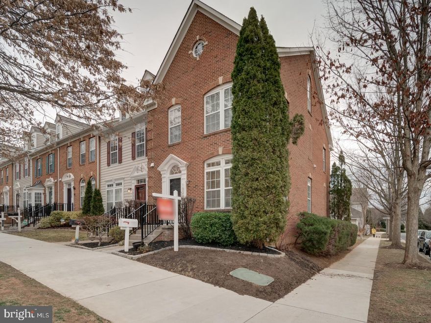 Property under contract, open house canceled. Natual Light filled and well-maintained End-Unit & End of Row Brick-front Tarquin model Townhome in the heart of Lakelands. 3 Levels, 3 Bedrooms, 3.5 Bathrooms with over 2800sqf, 2 car detached garages, centrally located just a block from community pool and clubhouse. 
Main level Hardwood floors, Large Open Kitchen with recessed lighting, 42-inch maple cabinets, stainless steel appliances, Island w/seating, dining area with large pantry. Family room off kitchen which leads out to maintenance free Trex deck. Upper level offers Brand new master bathroom (2025) large owner suite, upgraded front load washer/dryer.  Lower level additional full bathroom, large Rec room, exercise/office space, perfect for entertainment.  Two detached garages fully finished with upgraded custom shelving & extra storage. Dual Zoned Lennox High Efficiency HVAC system with Gas Furnace, Heat pump and air handler installed 2020.  Upper level and Basement carpet replaced 2022. Professional Photos coming soon.
Lakelands community has many to offer including shops, restaurants, community center, pool, parks, grocery stores are all block away. Easy access to I-270 & I-495