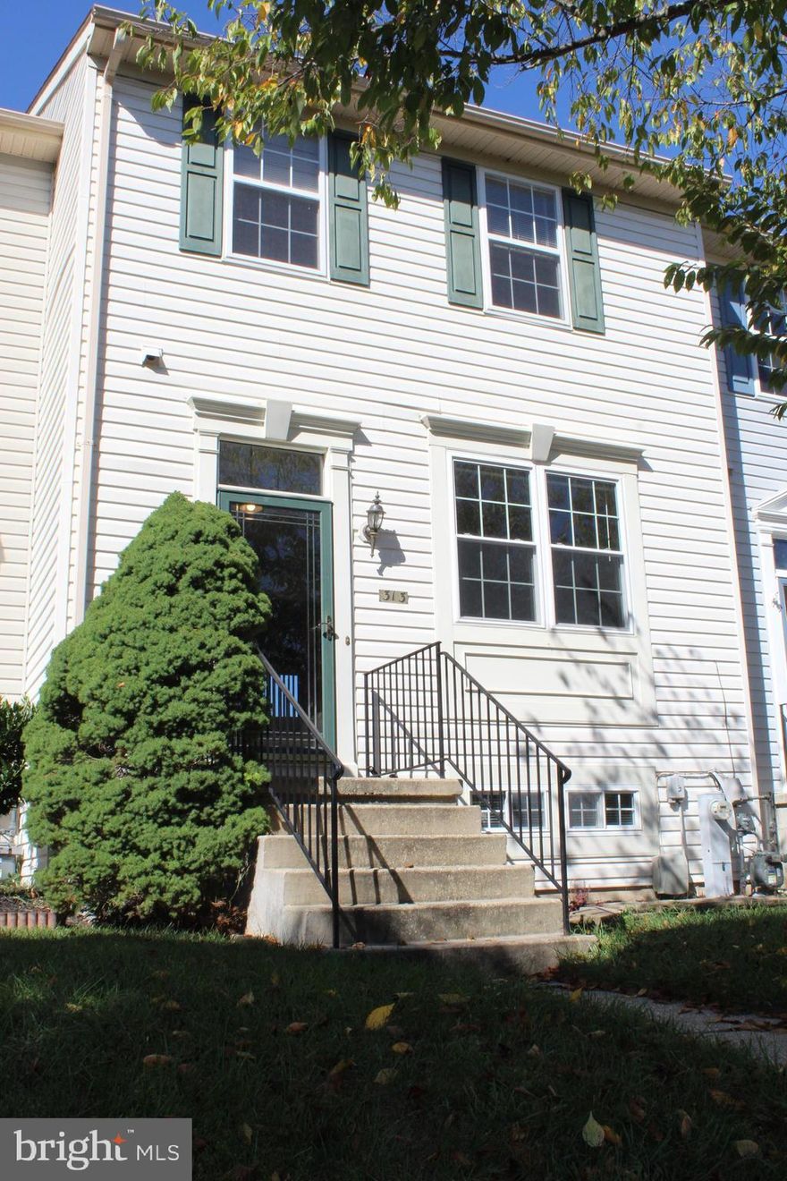 Welcome to 313 Merrymount Ct. in the Aspen Park Community! Well Kept, just waiting for your personal touches! This 3-level home features 4 spacious bedrooms and 3 full baths, along with a half bath conveniently located on the first floor.  Upstairs you will find a spacious primary bedroom with a vaulted ceiling, a walk-in closet, ceiling fan. Primary bath with double vanity, as well as 2 additional bedrooms and updated hall bath.  The main floor offers a generous size living room.  Separate dining area with chair railings, slider to oversized deck. The eat-in kitchen is fully equipped with all appliances, lots of natural light, and new flooring. Lower-Level Family Room,  with Slider to Lower-Level Deck and Fenced Back Yard! 4th bedroom or use as an in-home office. Full Bath, Laundry room additional storage area.
Location Location Location Close to Route 100 Ft Meade, Annapolis, Washington DC, and Baltimore.