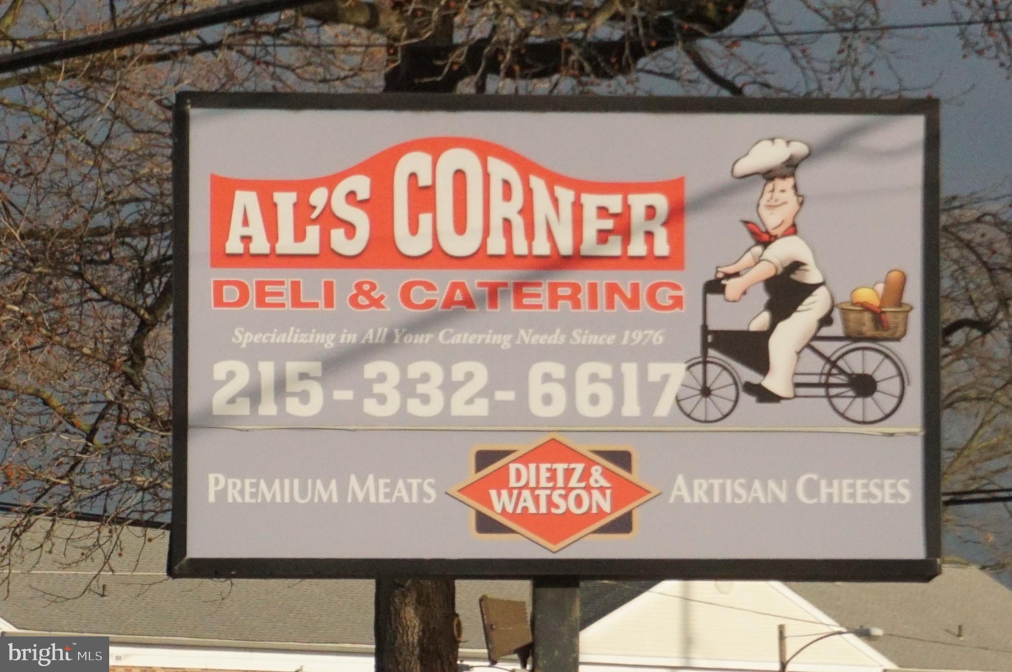Super rare opportunity to purchase an Amazing existing turnkey business that has operated for 40+ years from this location. The current owners are now looking to retire and pass on this incredible business opportunity to its future owner to see it grow and carry on for another 40 years. The business is Al’s Corner Deli. They have a very large deli, a bakery goods section, a convenience store, and an enormous 7 day a week breakfast and lunch takeout business with a solid private catering business in the background. Gross sales are 3,800,000+ per year. The business has a very loyal customer following from within the area business’s and numerous residents as well as the many loyal customers who have moved away but still come back for their homemade favorites. This listing is for BUSINESS ONLY including goodwill, equipment and inventory. The real estate is not included at this list price however can be included with the business purchase together with the real estate and this is preferred. The combined listing price for both the business and all the real estate is 2,850.000 Listing # PAPH986092. The real estate consists of the main corner building of almost 8000 ft.² with (2) 2 bedroom apartments above the store and 6 accessory off street parking spots. There is also a 3 bedroom 1 bath twin single-family home with a large lot across the street which is used for overflow parking as well as another lot which is used for the main parking and another small parcel. There is a total of four parcels of real estate. This is a large turnkey operation run by 40+ employees. Serious inquiries please contact the listing Agent for more info.
