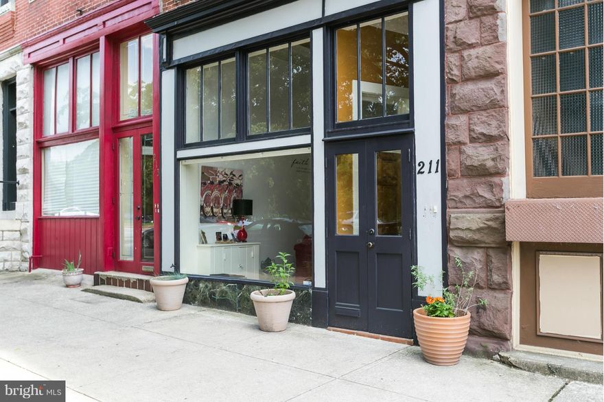 Fantastic location at the cross roads of Mt Vernon & Station North! This is the opportunity you have been waiting for! Fab converted storefront  zoned OR4. Currently used as a 2 unit residential building but new owner has options! Continue to rent the first flr apt for additional income or transform the loft style space into a gallery or home office.Close to Penn Station,UB, JHU shuttle,Circulator