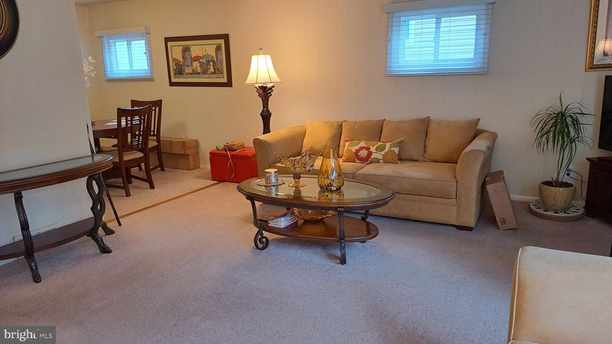 INDIVIDUAL SHOWINGS NOW PERMITTED W/24 HR. NOTICE.SCHEDULE THRU SHOWING TIME ON LINE AND ETTA WILL CONFIRM. 
Perfect move in condition. This beautifully maintained expanded ranch if the ultimate in one floor living.  Entry foyer with coat closet then an expansive welcoming living room with a magnificent oversized picture window. Formal dining room with a most convenient closet. The eat in kitchen is complete with 5 burner gas stove, European cabinetry to the ceiling, self closing drawers, bull nose counter tops,  Microwave and dishwasher. It also has a pantry and beautifully houses the stackable washer and dryer (vented to outside) and a convenient side door to the yard.  The primary bedroom is fit for royalty and all the king size furniture you can imagine... a beautiful ceramic tile half bath and double wide walk in closet. There is also an entry door to the Sun Room, beautifully appointed for country living with ceiling fan and side door egress to outside. The two other bedrooms are generous in size and closetry. The ceramic tile hall bath with Tub/Shower is spacious. The 21 foot hall houses a double wide linen closet, walk in storage closet and pull down stairs to the attic. The basement is accessed from the exterior side and is clean and neat for an abundance of storage... or perhaps a wine cellar? there is a crawl space housing the hot water heater and heating system.  This is a real cream puff..... A perfect "10"! (the only showings will be at open houses)