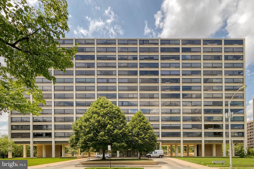 Back on the market after buyer got cold feet!
 Welcome to Highfield House where art is living. This one of a kind mid-century modern high-rise condominium was designed by world renowned Miles van der Rohe in 1964 and added to the National Register of Historic Places in 2007. The sleek contemporary building features a 24 hour front desk, a doorman, private parking, and valet parking. The unit itself is open and updated letting in tons of natural light with huge picture windows throughout. Enjoy coffee in the large open living and dining area with gorgeous views of the tree tops and beyond!
All new HVAC, new top of the line dishwasher, new paint and open updated kitchen. The location couldn’t be more perfect just steps from the Hopkins campus, and blocks from Sherwood Gardens. You can't beat the value for this location with a community pool as well. Established condos are owner occupied; association does not allow rentals to ensure  high level of standards.
