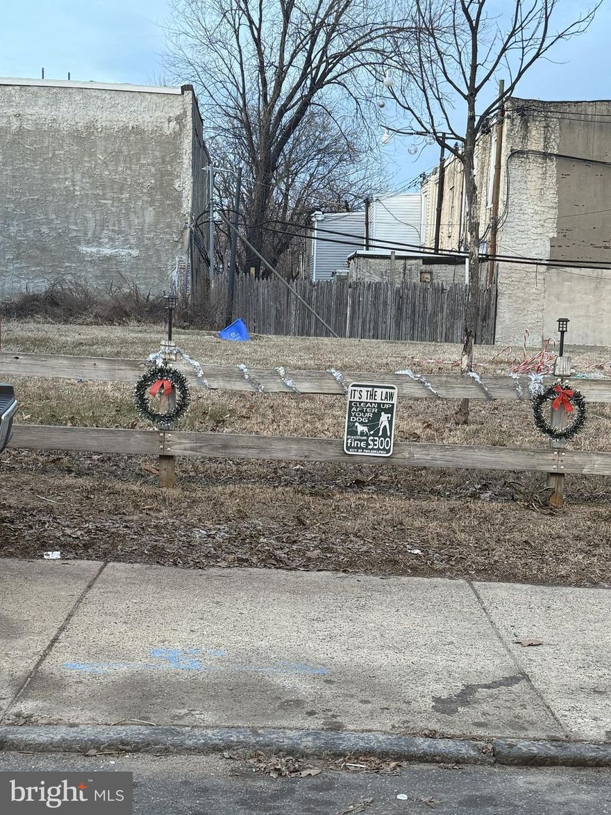 Vacant Land. 

Go and Show.   

Excellent development opportunity in an up-and-coming North Philadelphia neighborhood. This vacant lot is zoned RM-1, allowing single-family, two-family, or multi-family residential development by right, making it ideal for builders and investors looking for flexibility and strong upside 

RM-1 zoning permits two-unit and multi-unit residential construction without the need for a variance, offering a straightforward path to development. Build a two-unit property by right—live in one unit and rent the other, or create a long-term income-producing asset.

The lot is located on a quiet residential block with new construction and redevelopment nearby, signaling continued neighborhood growth. Conveniently situated close to the Broad Street Line, shopping, neighborhood amenities, and ample street parking, this location checks all the boxes for future homeowners and tenants alike.

Property is being sold as-is. Buyer is responsible for City certification and all due diligence.

Whether you’re a builder looking for your next project or an investor seeking a buy-and-hold opportunity in a transitioning area, this RM-1 parcel delivers zoning flexibility, location, and value.

Don’t miss this chance—vacant land with by-right density is increasingly rare.