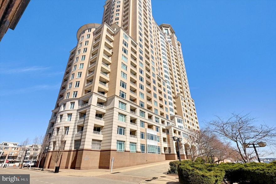 Welcome Home! Bright and beautiful condo in highly sought-after Harborview offers private terrace, 2 bedrooms and 2 full baths. Gorgeous views overlooking Baltimore's inner and outer harbors and views of Federal Hill, South Baltimore, and the beautiful city skyline.  Schedule a showing to experience the Harborview lifestyle with a 24-hour front desk, garage parking, a fitness club with a pool, and many other wonderful amenities.