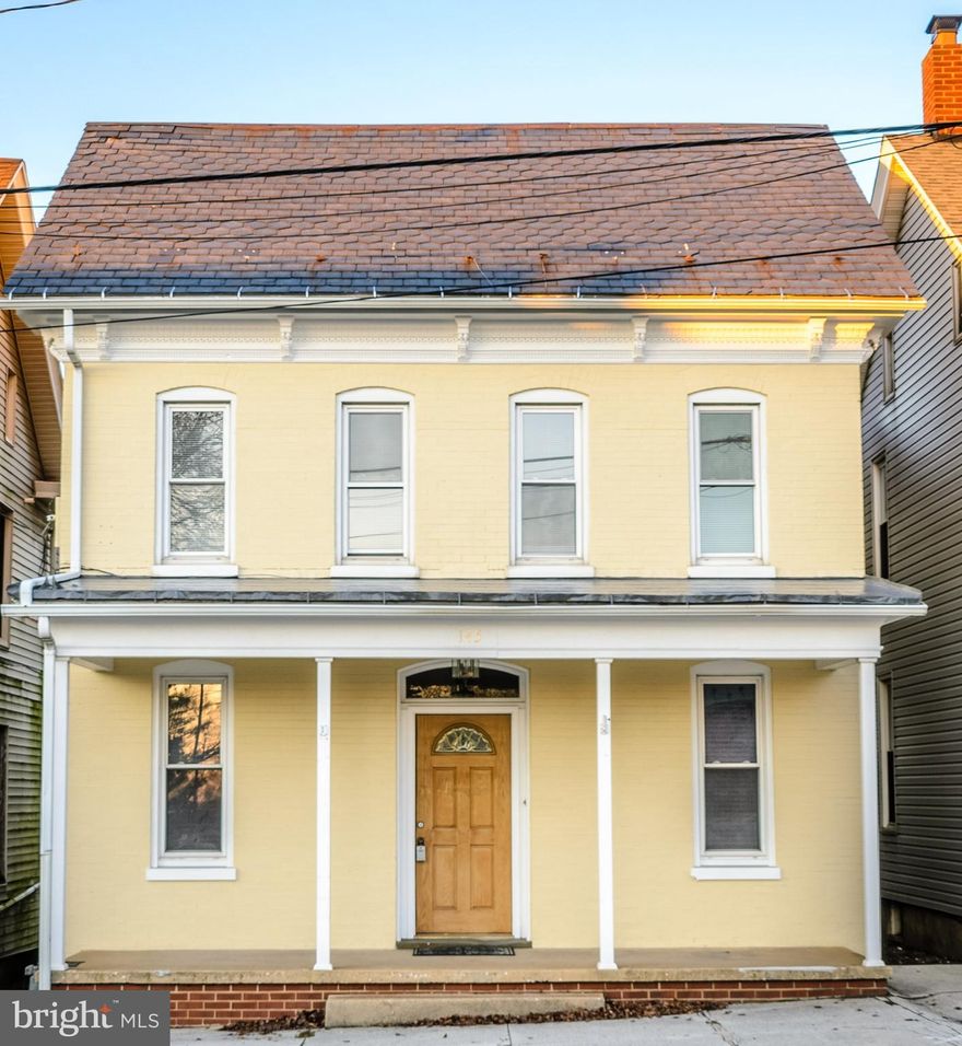 Check it out...4 bedroom comfortable colonial in Dallastown for $114,900!  Beautiful brand new custom Rajohn Kitchen...opens to covered porch and pleasant backyard! Brand new total exterior paint! First floor bedroom, full bath, and laundry! Large bedroom upstairs with and adjacent nursery room!  Nice replacement windows, newer front entry way, three zoned heating system, central air, ceiling fans, and more!  Unfinished basement is being used as living space.  Close to the various accommodating services of Dallastown boro!  Great opportunity to get your family into a large 4 bedroom home for a great price!  You won't want to miss out on this one!!