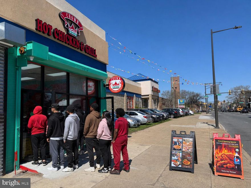 Turnkey restaurant opportunity positioned on a prime, high-visibility stretch of North Broad Street in Philadelphia.

This fully built-out fast-casual restaurant spans approximately 1,700 square feet with 12-foot ceilings and an efficient layout designed for high-volume dine-in, takeout, and delivery operations.

Originally a raw cinderblock structure, the property was transformed from the ground up into a fully operational food establishment with substantial investment into infrastructure and systems, including HVAC, electrical, plumbing, flooring, lighting, kitchen installation, and equipment. The next operator avoids the significant time, permitting, construction, and capital typically required for a comparable build-out.

The space benefits from exceptionally favorable lease terms at approximately $2,500/month for 1,700 SF — substantially below market for the corridor. Nearby national operators within the same market are paying significantly higher rents for smaller footprints, highlighting the strength of this lease structure.

Lease includes a long-term term structure with 25 years plus two additional 5-year options, providing stability and long-term operational upside.

The layout supports multiple concepts and can continue operating as-is or be seamlessly rebranded for halal, chicken, burgers, pizza, gyros, ghost kitchen, or other fast-casual food concepts.

Located along a strong traffic corridor with excellent signage, visibility, and accessibility, this is a rare opportunity to acquire a fully constructed, turnkey restaurant with substantial upfront investment already completed.

Serious inquiries only.