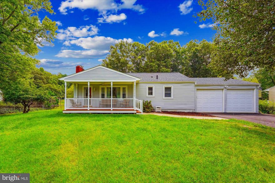 Welcome home to this meticulously maintained updated rambler with full basement.   Double pane fold down windows; oversized 2 car oversized attached garage with room for workshop electric and automatic opener.   Move right in and enjoy your  fenced in private back yard view from your deck.   Updated kitchen;  Florida room; rec room, with glass french doors;  portico, mudroom.   New covered  front porch with Trex decking.   Finished basement/rec room.  Room for ossible second bath.  Huge laundry room with storage; New front loading washer/dryer  and extra fridge.