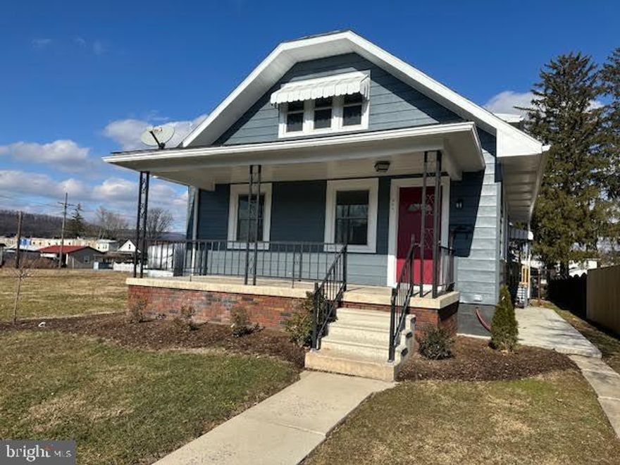 Beautiful remodeled 1.5 story with a first floor bedroom and full bath, 2nd floor has 2 more bedrooms and a half bath.  This home has new wiring, newer furnace, new flooring, new drywall, paint, replaced sidewalk, painted outside of house, new landscaping, updated kitchen and formal dining room.  Seller has added an additional bedroom and half bath on the second floor for more overall square feet.  Kitchen counters replaced and kitchen island is mobile and can be removed.  Microwave is new and the refrigerator is used.